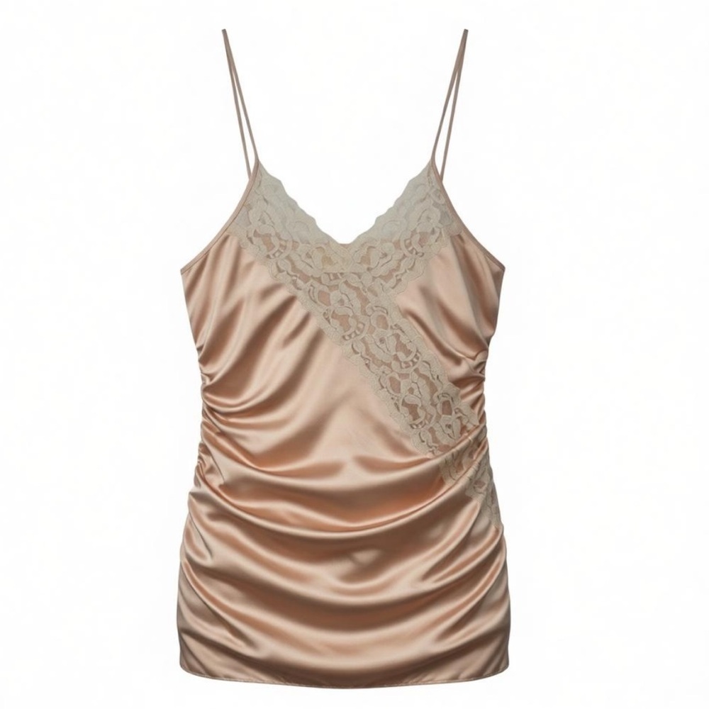 Anna Rothschild Sexy Caress champagne Lingerie Top Size Medium 10-12